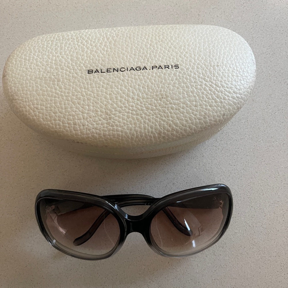 Balenciaga Black Oversized Sunglasses